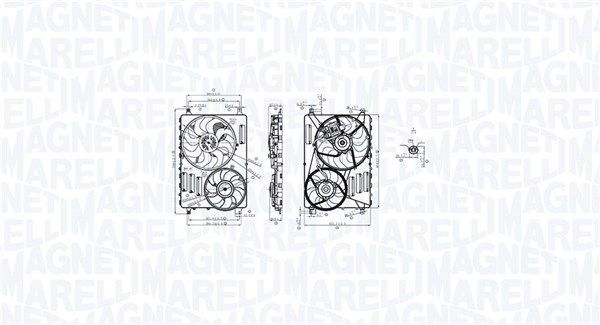 Ventiliatorius, radiatoriaus MAGNETI MARELLI 069422884010
