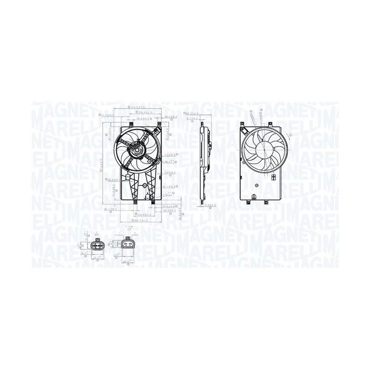 Ventiliatorius, radiatoriaus MAGNETI MARELLI 069422904010