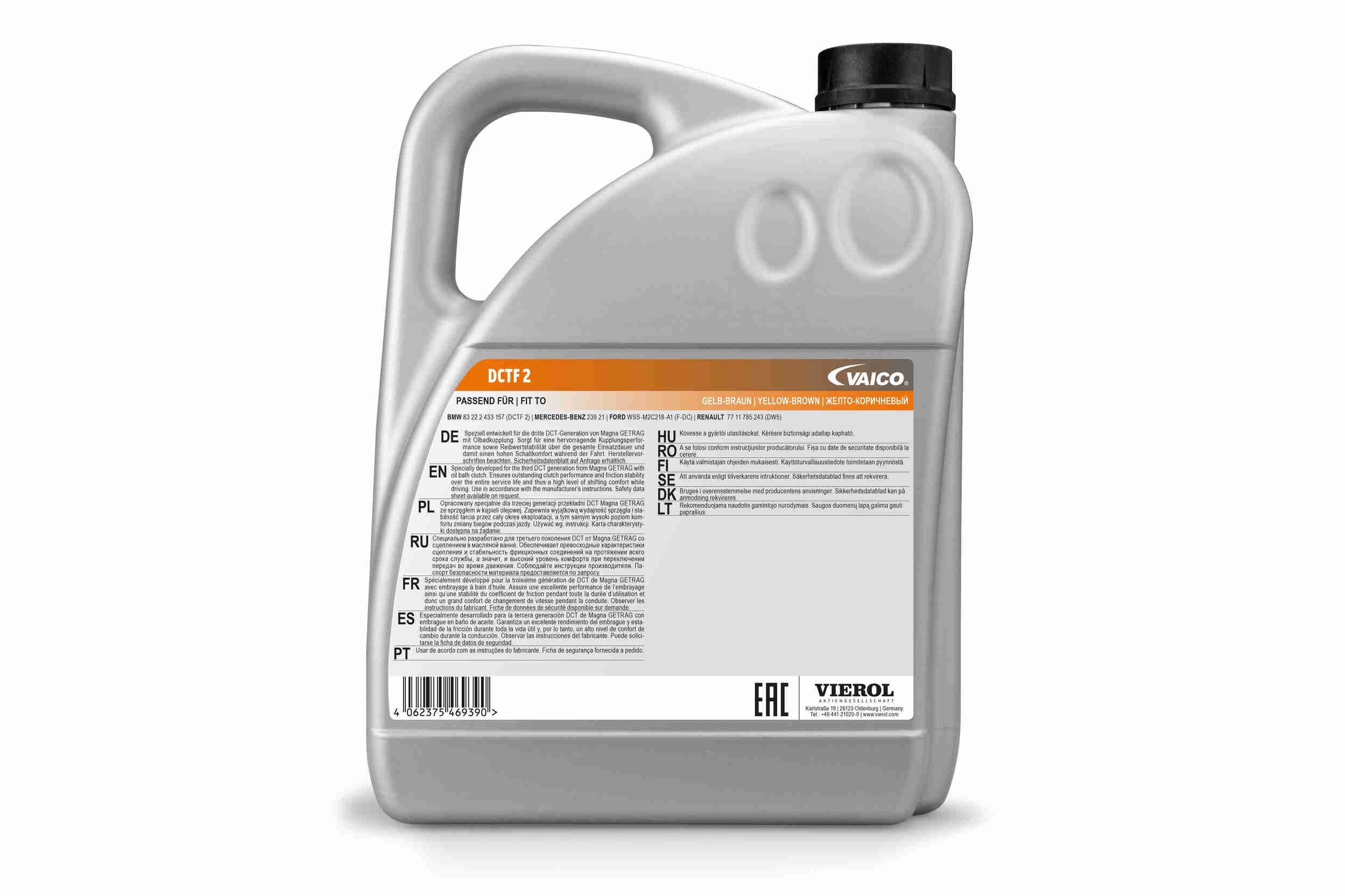 Alyva, dvigubos sankabos pavarų dėžė VAICO V60-0488