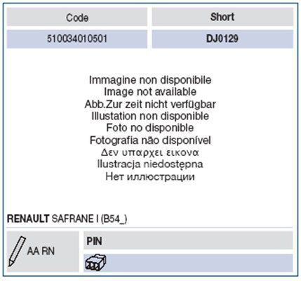 Vairo kolonėlės jungiklis MAGNETI MARELLI 510034010501