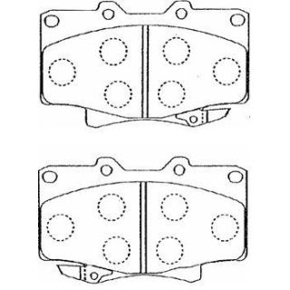Stabdžių trinkelių rinkinys, diskinis stabdys AISIN A1N023