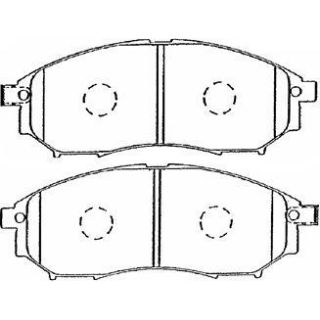 Stabdžių trinkelių rinkinys, diskinis stabdys AISIN B1N036