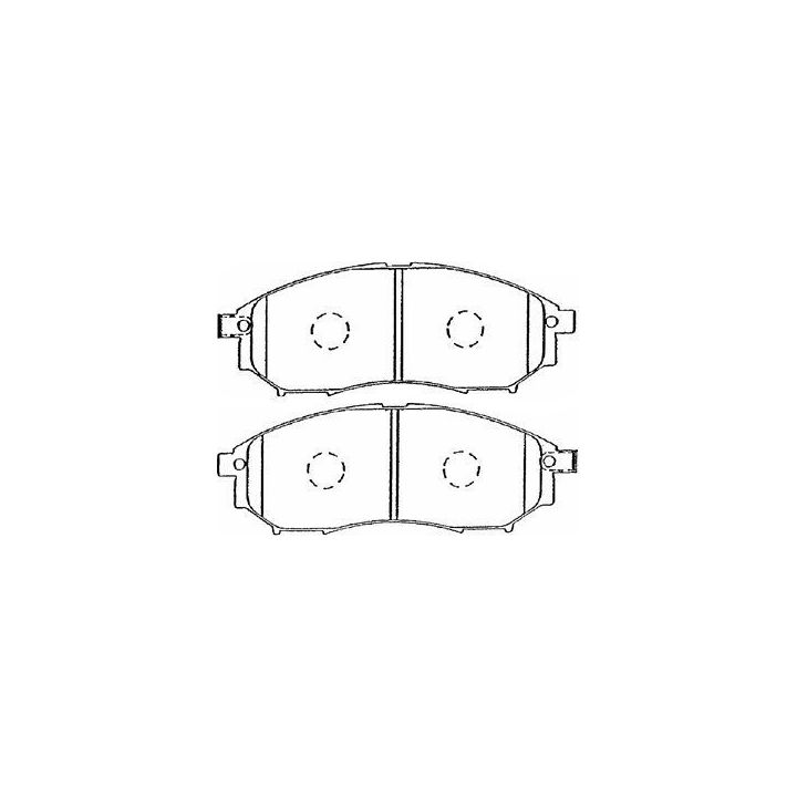 Stabdžių trinkelių rinkinys, diskinis stabdys AISIN B1N036