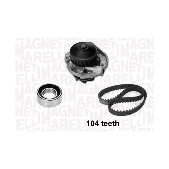 Vandens siurblio ir paskirstymo diržo komplektas MAGNETI MARELLI 341401580001