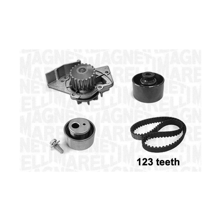 Vandens siurblio ir paskirstymo diržo komplektas MAGNETI MARELLI 341404160001