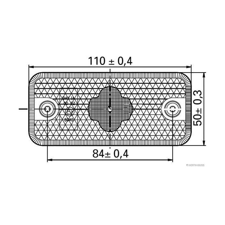 šoninis atšvaitas HERTH+BUSS ELPARTS 82710220