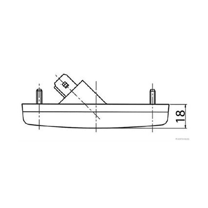šoninis atšvaitas HERTH+BUSS ELPARTS 82710424