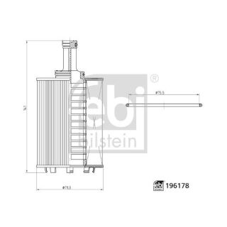 Alyvos filtras FEBI BILSTEIN 196178