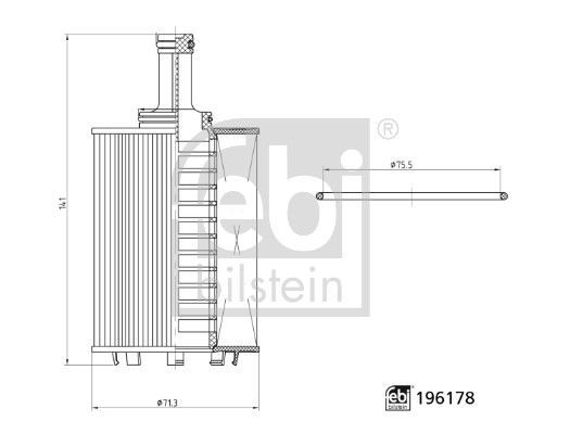 Alyvos filtras FEBI BILSTEIN 196178