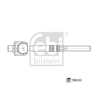 Vidinė skersinė vairo trauklė FEBI BILSTEIN 196233