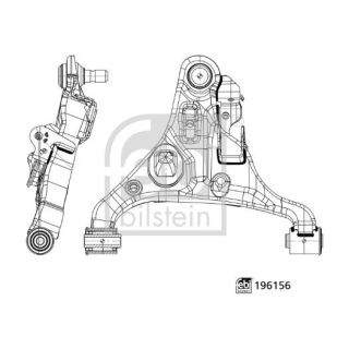 Vikšro valdymo svirtis FEBI BILSTEIN 196156