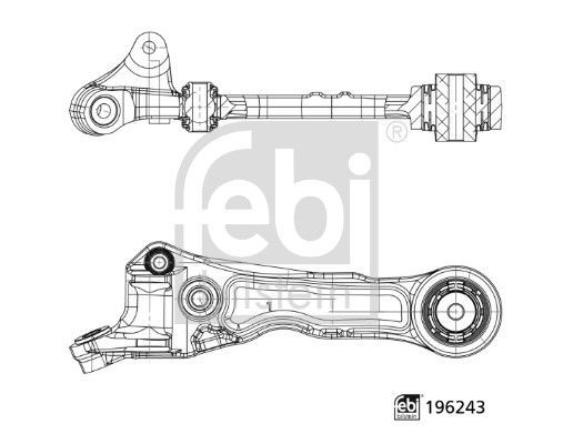 Vikšro valdymo svirtis FEBI BILSTEIN 196243