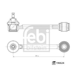 Vikšro valdymo svirtis FEBI BILSTEIN 196624