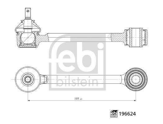 Vikšro valdymo svirtis FEBI BILSTEIN 196624