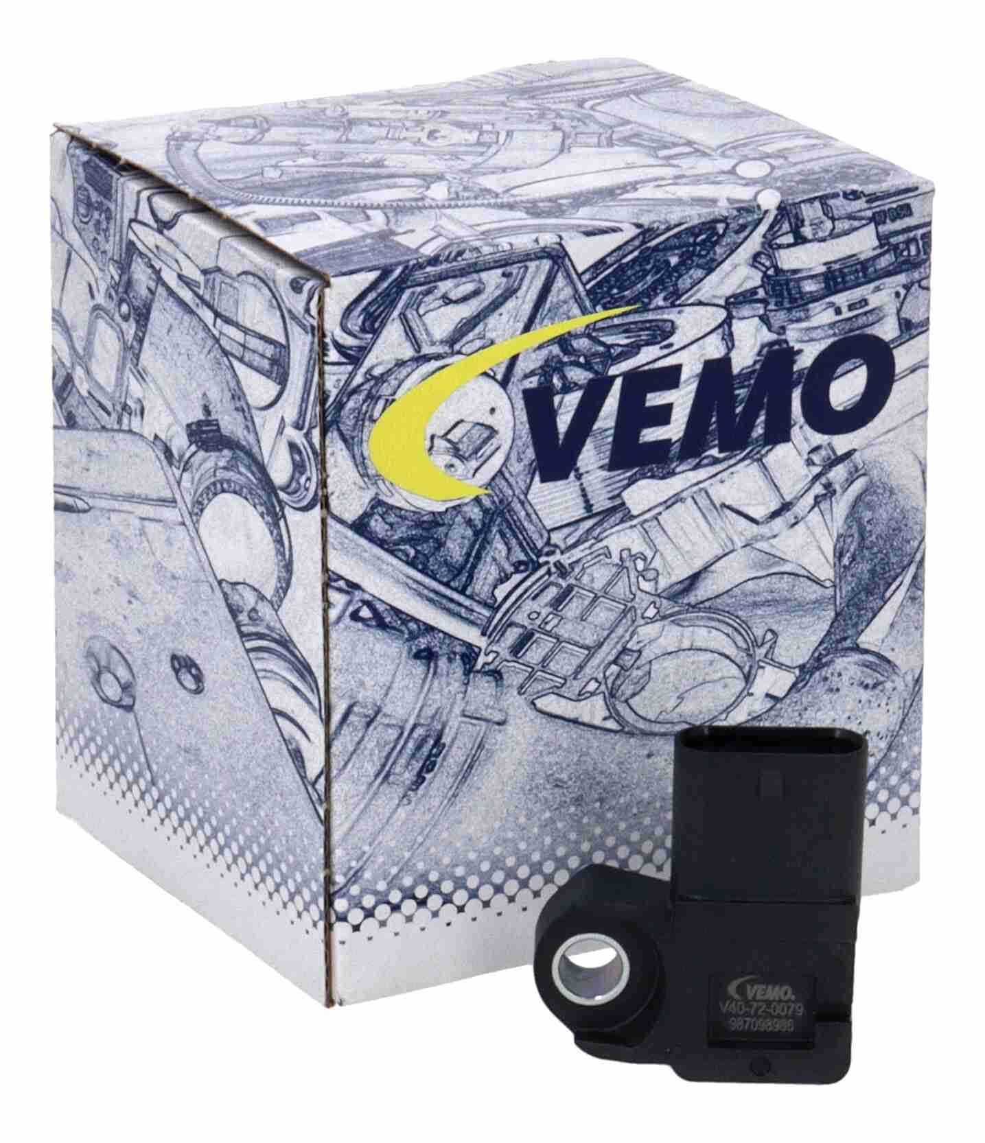 Jutiklis, įsiurbimo kolektoriaus slėgis VEMO V40-72-0079