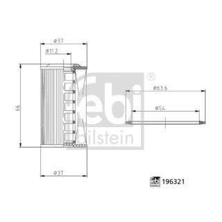Alyvos filtras, neautomatinė transmisija FEBI BILSTEIN 196321