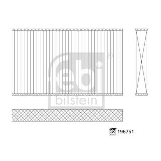 Filtras, salono oras FEBI BILSTEIN 196751