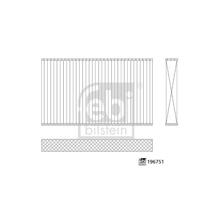 Filtras, salono oras FEBI BILSTEIN 196751