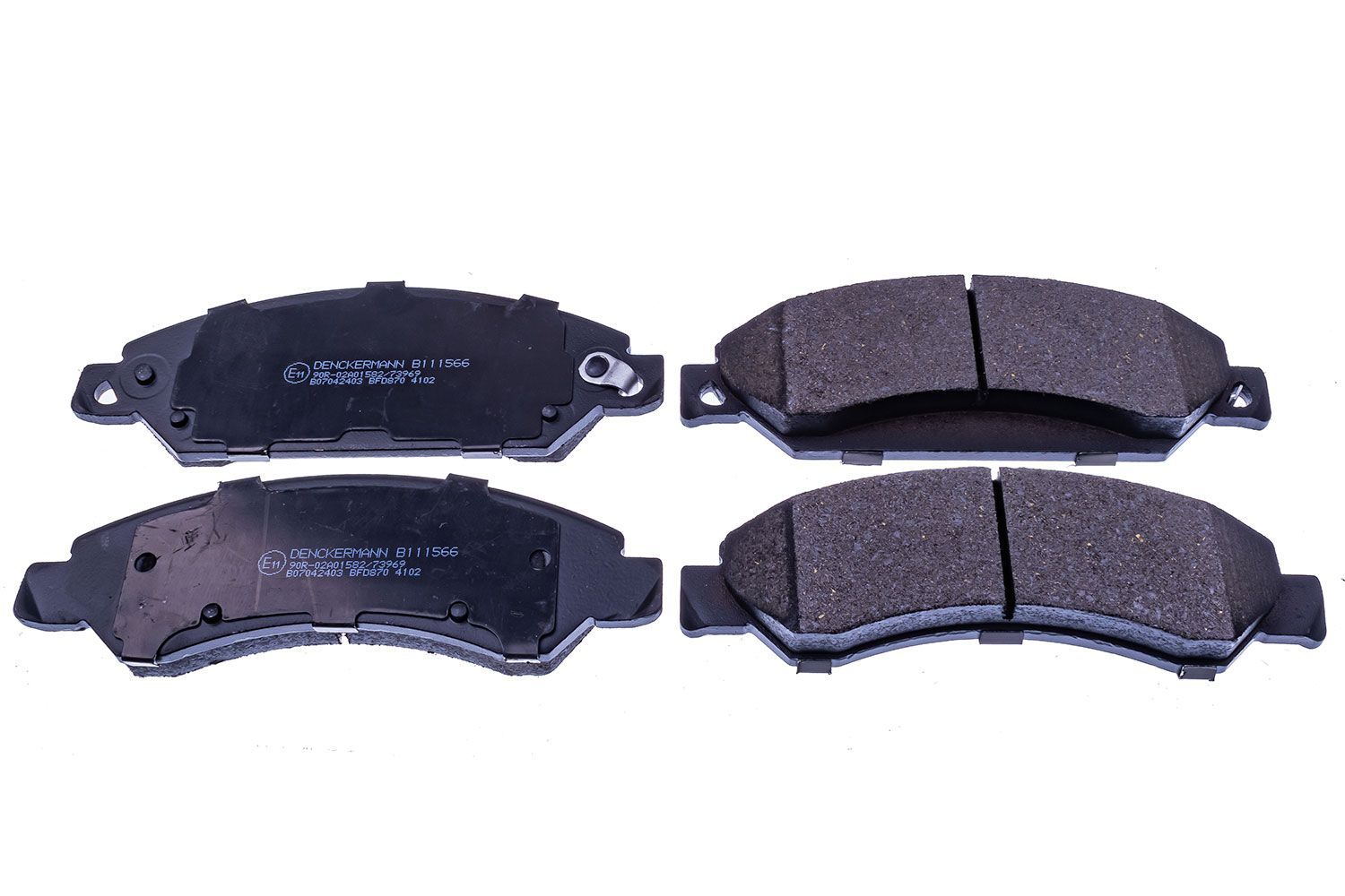 Stabdžių trinkelių rinkinys, diskinis stabdys DENCKERMANN B111566