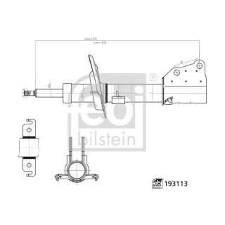 Amortizatorius FEBI BILSTEIN 193113