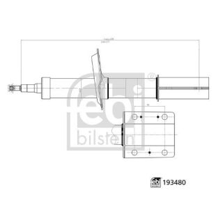 Amortizatorius FEBI BILSTEIN 193480