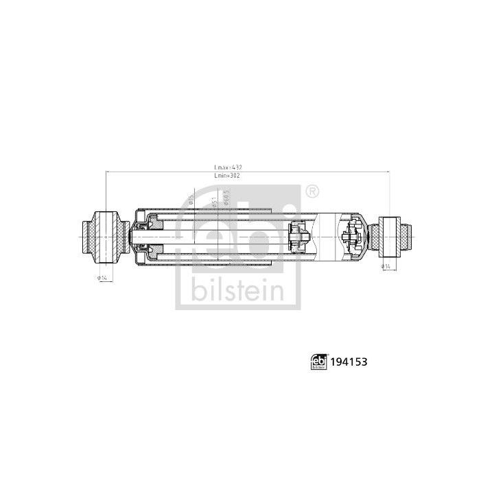 Amortizatorius FEBI BILSTEIN 194153