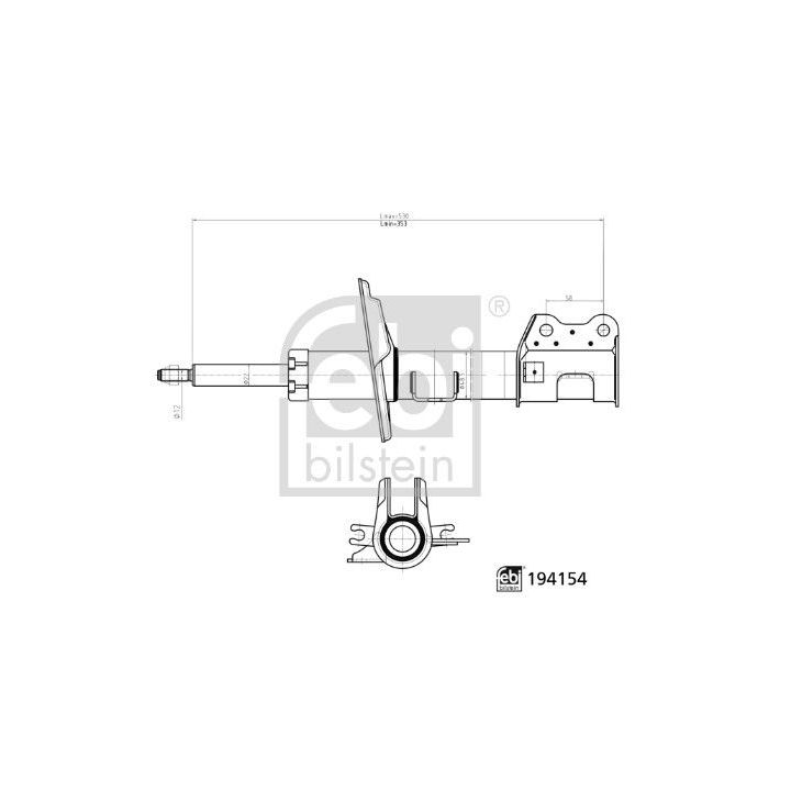 Amortizatorius FEBI BILSTEIN 194154