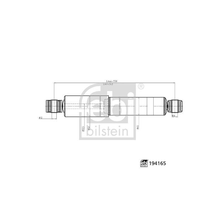Amortizatorius FEBI BILSTEIN 194165