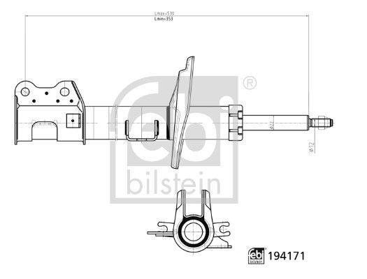 Amortizatorius FEBI BILSTEIN 194171
