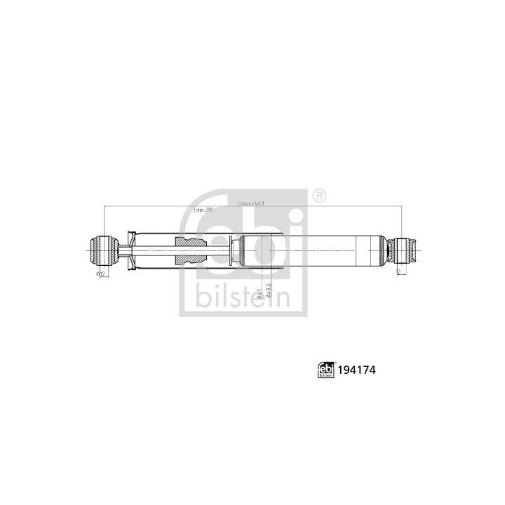 Amortizatorius FEBI BILSTEIN 194174