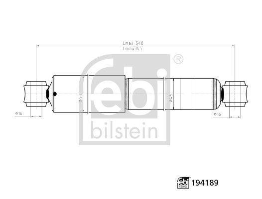 Amortizatorius FEBI BILSTEIN 194189