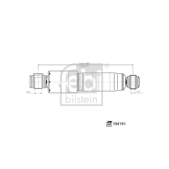 Amortizatorius FEBI BILSTEIN 194191
