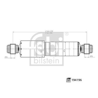 Amortizatorius FEBI BILSTEIN 194196