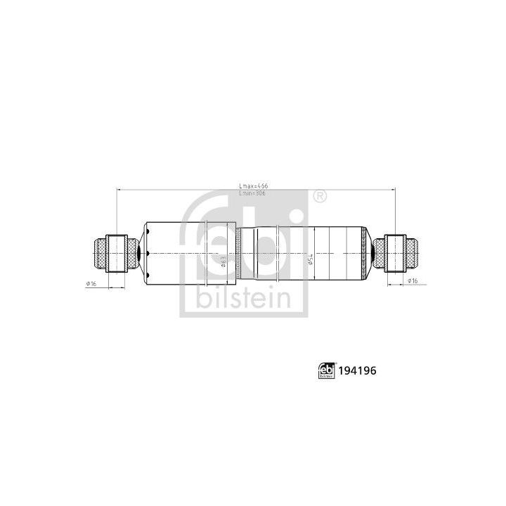 Amortizatorius FEBI BILSTEIN 194196