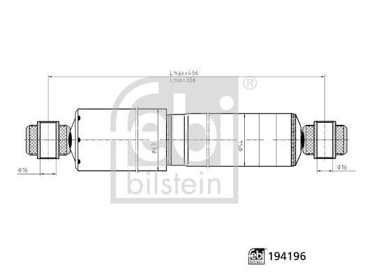 Amortizatorius FEBI BILSTEIN 194196