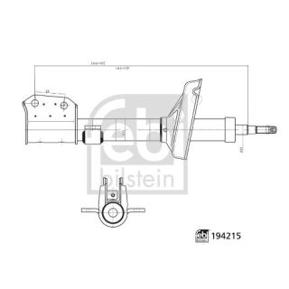 Amortizatorius FEBI BILSTEIN 194215
