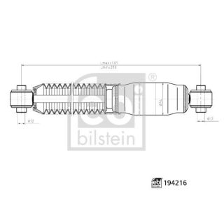 Amortizatorius FEBI BILSTEIN 194216