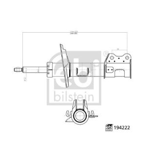 Amortizatorius FEBI BILSTEIN 194222