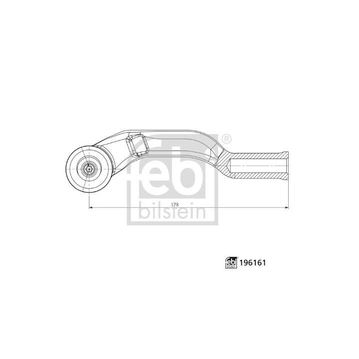 Skersinės vairo trauklės galas FEBI BILSTEIN 196161