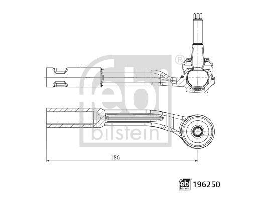 Skersinės vairo trauklės galas FEBI BILSTEIN 196250