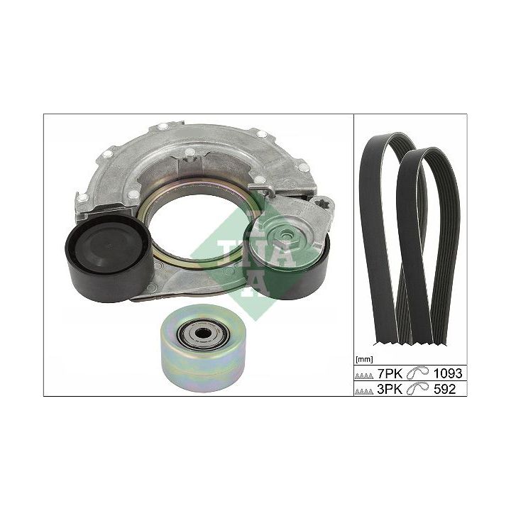 V formos rumbuotas diržas, komplektas Schaeffler INA 529 0561 10