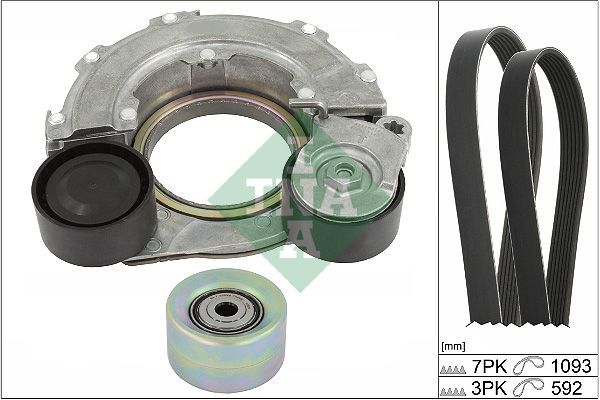 V formos rumbuotas diržas, komplektas Schaeffler INA 529 0561 10