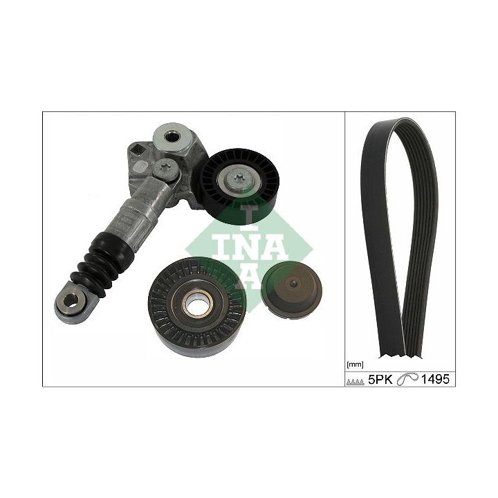 V formos rumbuotas diržas, komplektas Schaeffler INA 529 0584 10