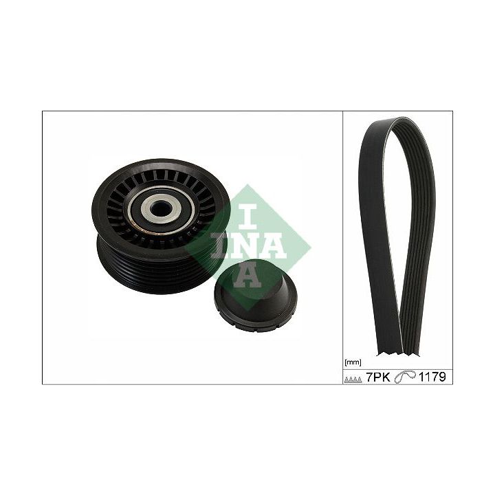 V formos rumbuotas diržas, komplektas Schaeffler INA 529 0585 10