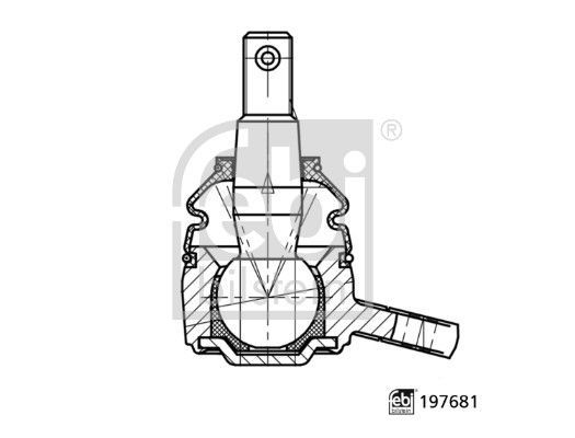 Šarnyras / girgždukas FEBI BILSTEIN 197681