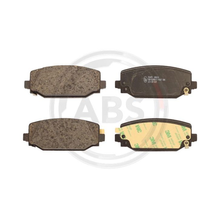 Stabdžių trinkelių rinkinys, diskinis stabdys A.B.S. 35455