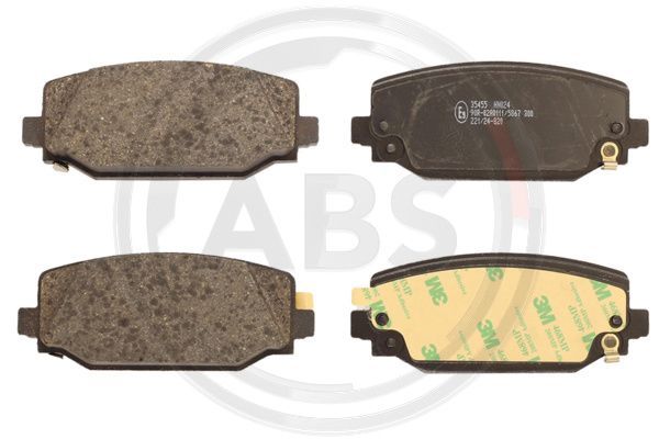 Stabdžių trinkelių rinkinys, diskinis stabdys A.B.S. 35455