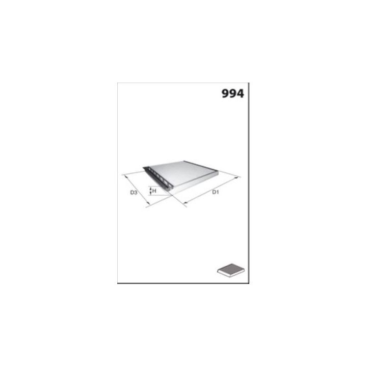 Filtras, salono oras MECAFILTER EAR7266