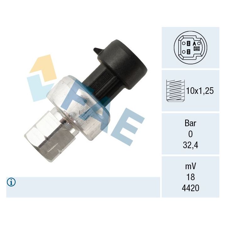 Slėgio jungiklis, oro kondicionavimas FAE 15802