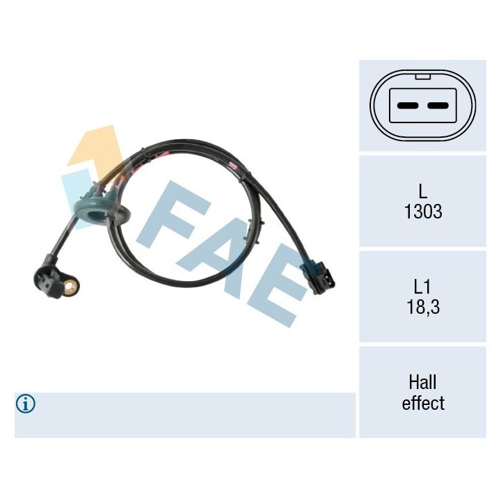 Jutiklis, rato greitis FAE 78642